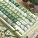 Bamboo Ink 104+34 / 54 Cherry Profile Keycap Set Cherry MX PBT Dye-subbed for Mechanical Gaming Keyboard